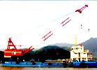 All revolving Floating Crane